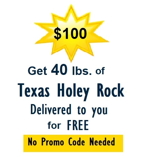 40 pounds of Texas Holey Rock with free delivery for $100