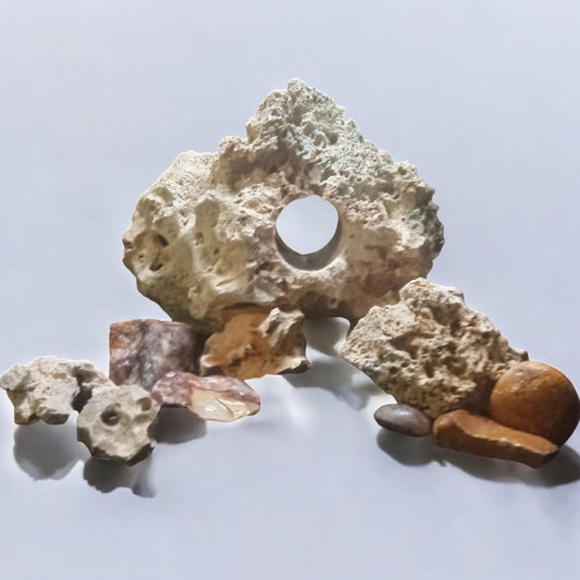 A Holey Rock kit for a Fish Tank